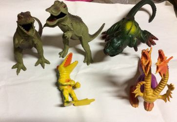 Arco dragon and retro dinosaur lot