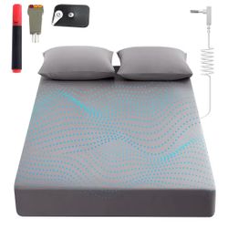 Grounding Sheets King, 90% Organic Cotton+ 10% Pure Silver Fiber,Grounded Bed Sheet Kit, Deep Pocket Grounded Bed Sheet, Relieves Pain - Used for Heal