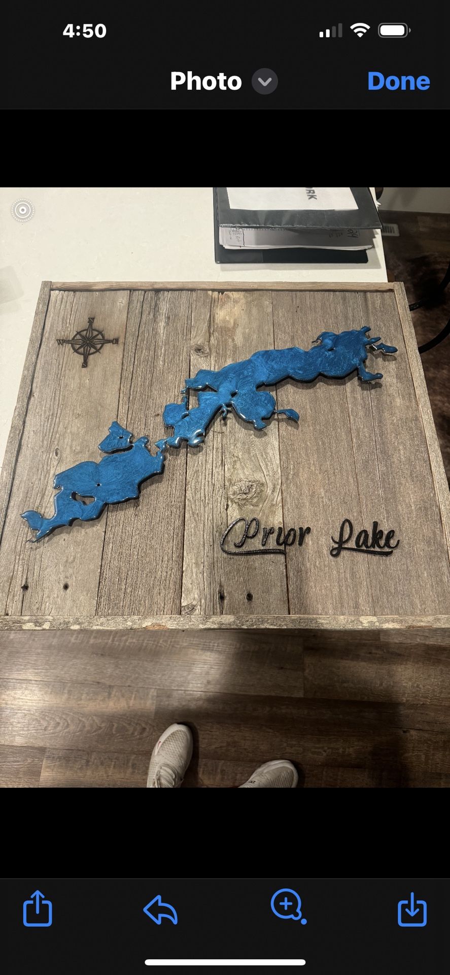 Prior Lake Wood Wall hanging