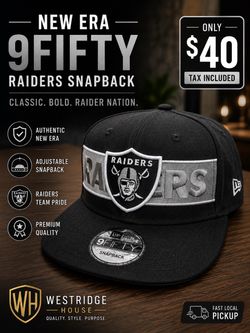 Raiders New Era 9Fifty Snapback Hat