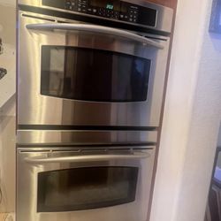 GE Profile 30” Double Wall Convection Oven - Stainless - Works Great