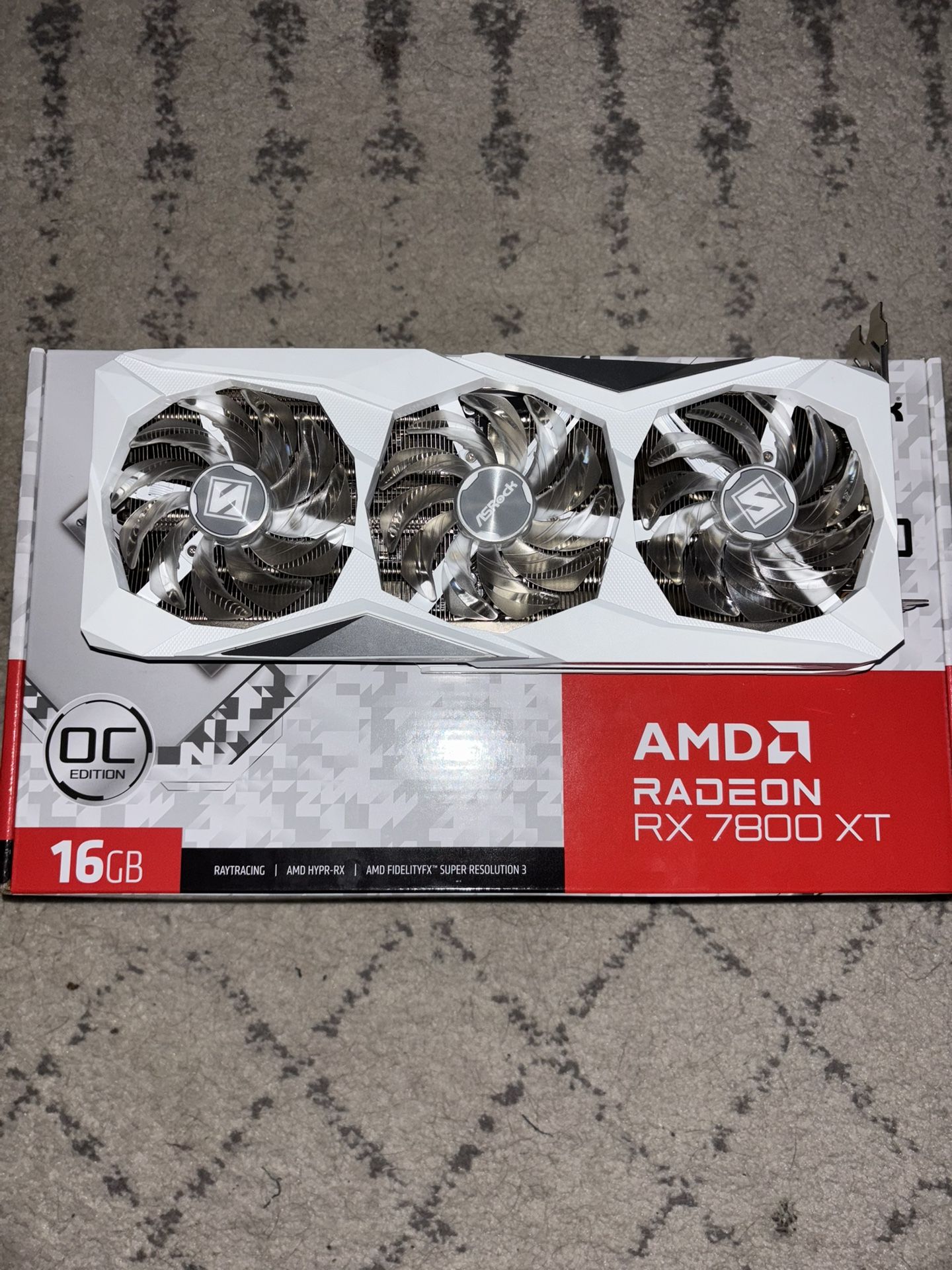 ASRock AMD Radeon RX 7800 XT Steel Legend OC 16GB GDDR6 Graphics Card