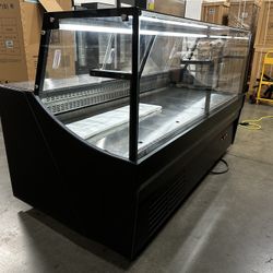 8ft width deli refrigerated case
