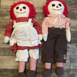 Raggedy Ann and Andy Dolls 36”