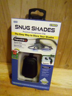 Snug Shades 2 Pack Premium Sunglasses Clip