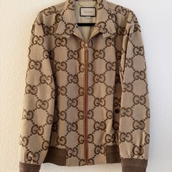 Gucci Jumbo Monogram GG Canvas Jacket AUTHENTIC