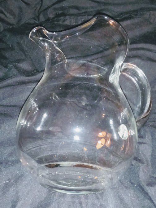 Large Vintage Glass Beverage Picture