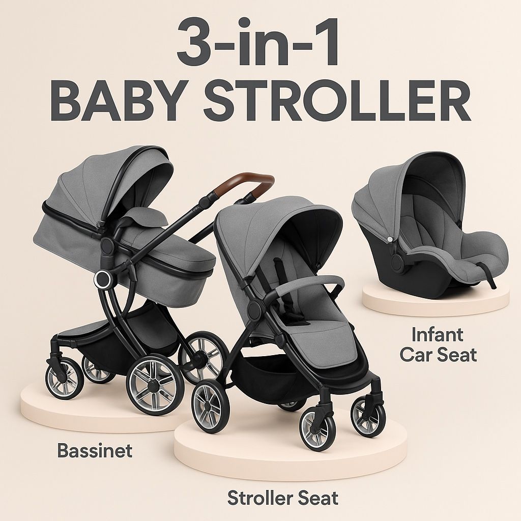 Baby Stroller 3in1
