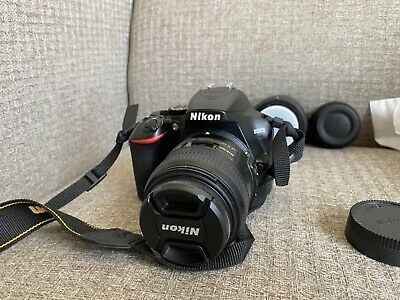 Nikon D3500 24.2MP with 4 Lens (See description) DSLR Camera - Black