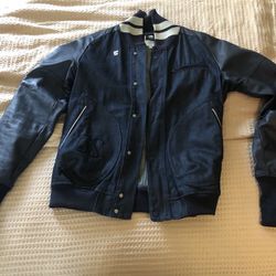 G-Star RAW Men Leather Bomber Jacket XL