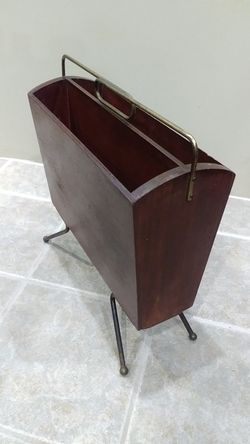 Vintage Mid Century Modern Magazine Stand