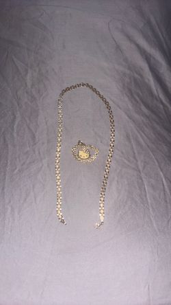 Rolex chain & Rolex hello kitty pendant
