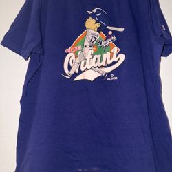 Era Los Angeles Dodgers Shohei Ohtani Royal Blue Cartoon Swing T-Shirt 2XL