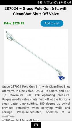 Graco extention sprayer