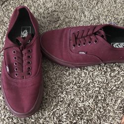 Burgundy vans
