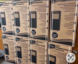 Portable air-conditioning units 13,500 BTU cools 450 ft.² comes with window kit
