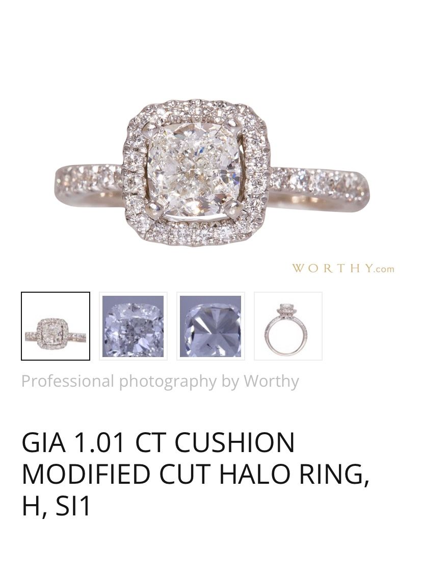 Cushion Cut Diamond Engagement Ring