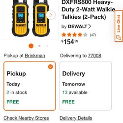 Dewalt Ip67 Wallow Talkies