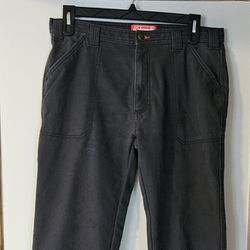 Coleman Utility Pants 34 X 32 Men's Fleece Lined Insulated Work Grayish Black