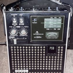 1972 SONY ICF-5500W PSB Radio Vintage  - Good condition