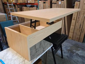 Poplar lift top coffee table