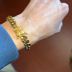 7’ Men’s Bracelet 10mm GP