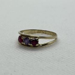 10K Gold Birthstone Ring Size 7 