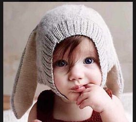 Cute baby rabbit hat for winter