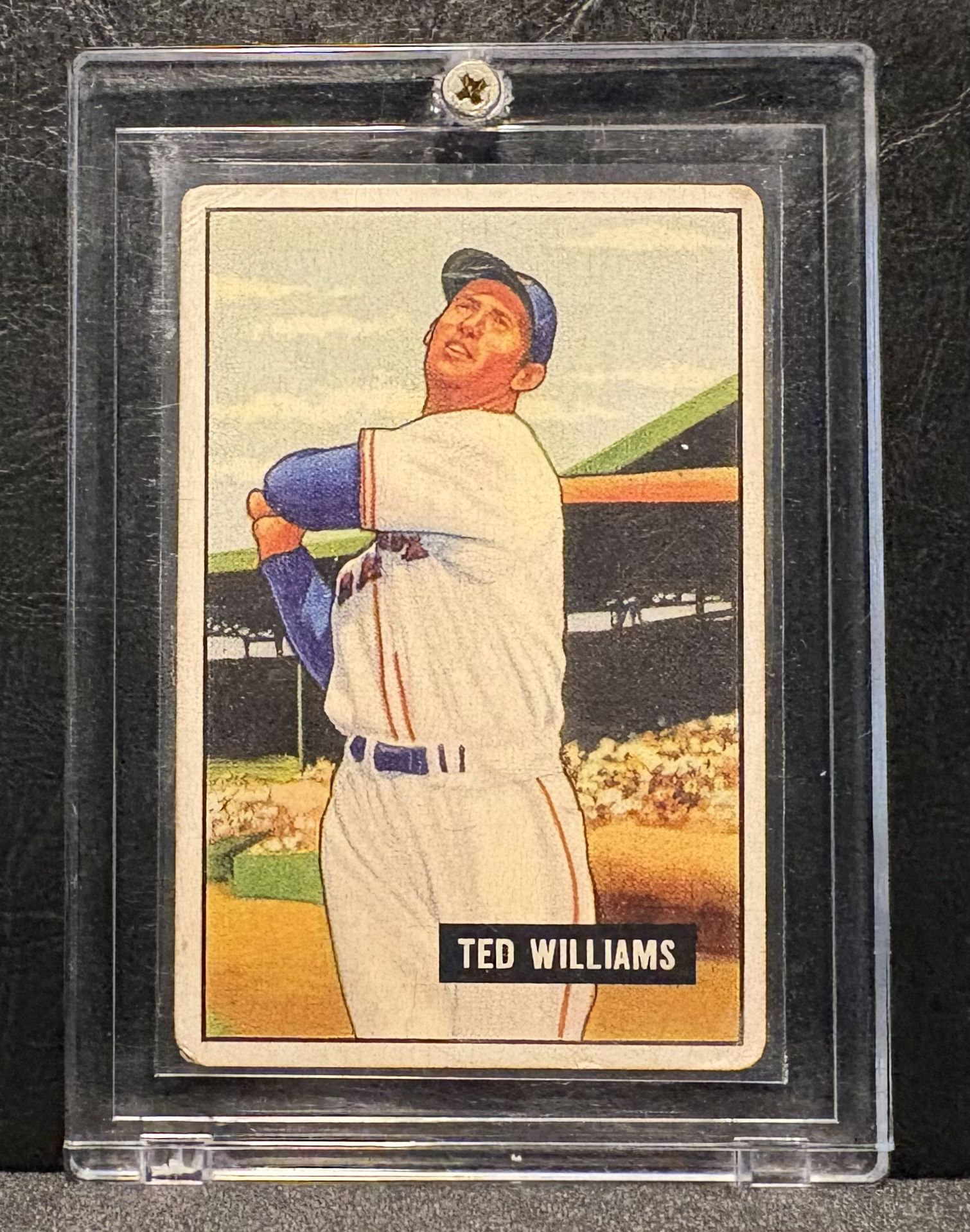 Ted Williams Bowman Aged Reprint