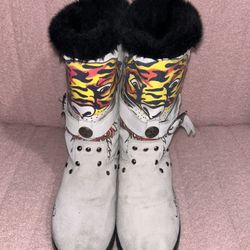 Ed hardy fur boots