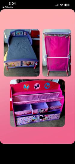 Toddler bed and toy box