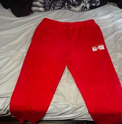 Red converse sweat pants 2XL