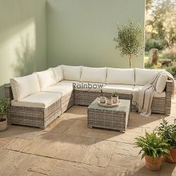7pc Outdoor Sectional Patio Furniture Set