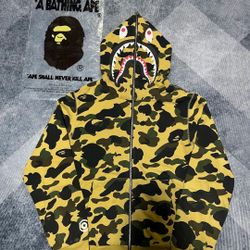 Yellow Bape Hoodie 