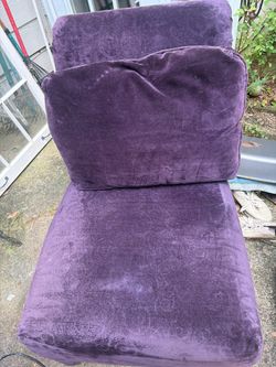 Purple Velvet Accent Chair