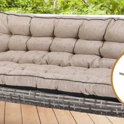 Hmgxay Indoor/Outdoor Bench Cushion,Waterproof Swing Seat Cushion,Outdoor Chair Cuhion,for Lounger Garden Furniture Patio Loveseat(20x40 Inches,Red)