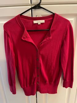 Ann Taylor Loft Red Cardigan Sweater - Size S