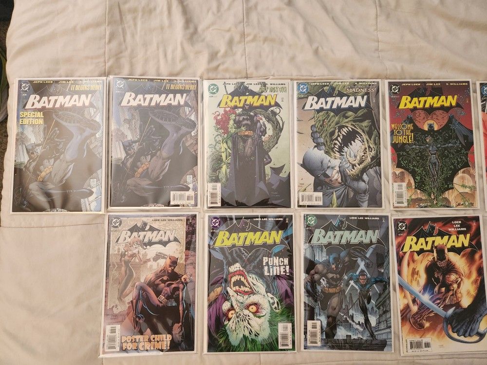 Batman - Hush #608-619 complete set - full run lot of 13 DC Comics 2002 Jim Lee