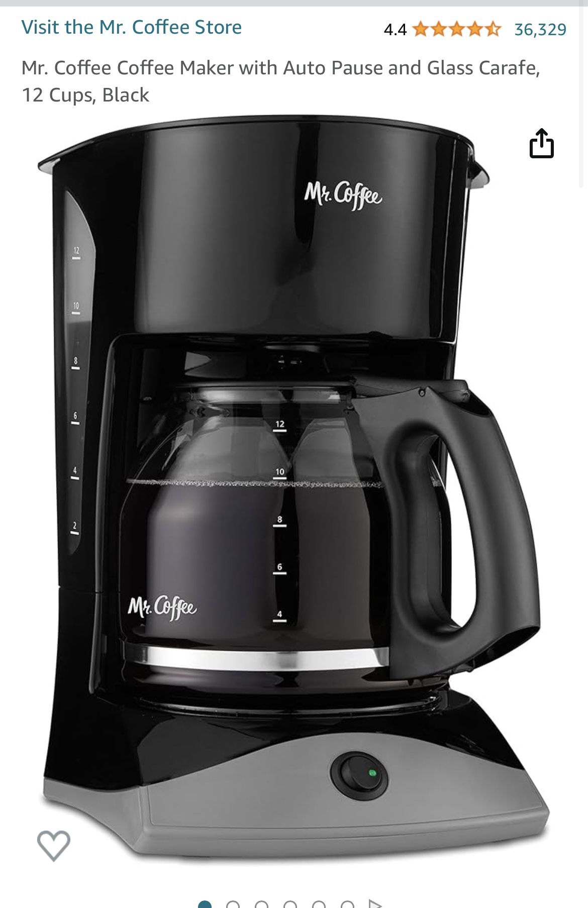 12 Cup Coffee Maker ( Lightly Used Just For A Month) 