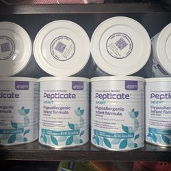 Pepticate Hypoallergenic Infant Formula Powder, 4-Pack, 13.2 oz Can, Exp 08/26
