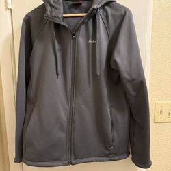 Baleaf Women’s Dark Gray Jacket Hoodie Size L Pre-Owned EUC