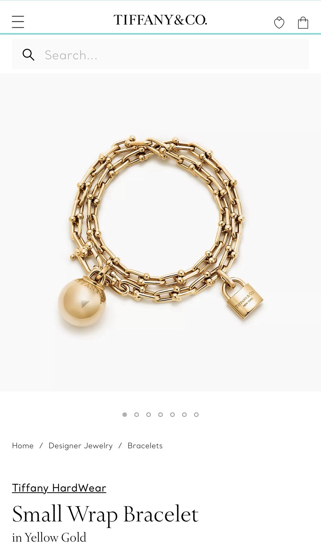 Tiffanie & Co 18k Gold Bracelet