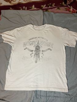 Adult cream grunge shirt. Brand Garage.