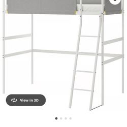 VITVAL loft bed frame and desk 