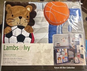Brand New 4-Piece Boys Crib Set