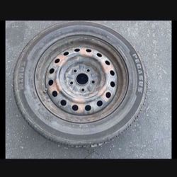 1 X 215/60r16 5x4.5 5x114.3 Wheel Rims With Good Tires!!!!!
