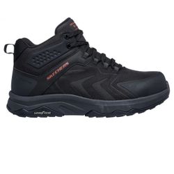 SKECHERS WORK Men's Speed-Flex Trekker Carbon Nano Toe Work Boot Black/Red - 200
