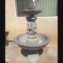New Water Fountain Made Out Of Cement Perfect Gift For Any Occasion 