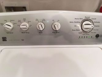 Kenmore Top loader, White in color