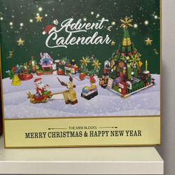 Christmas Advent Calendar - Building Block Advent Calendar - 24Day DIY Invisible Box Style Christmas Card, Featuring 24 Different Small Building Block
